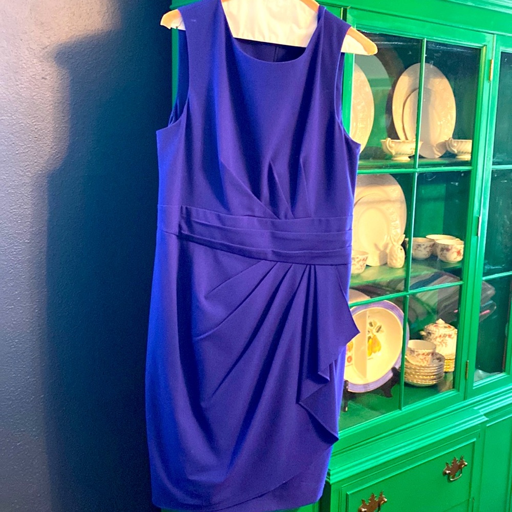 Suit dress deep purple